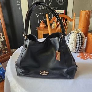 Coach Black Leather Bag